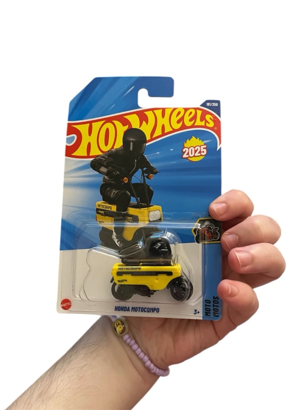 Hot Wheels 2025 Honda Motocompo Toy - Yellow